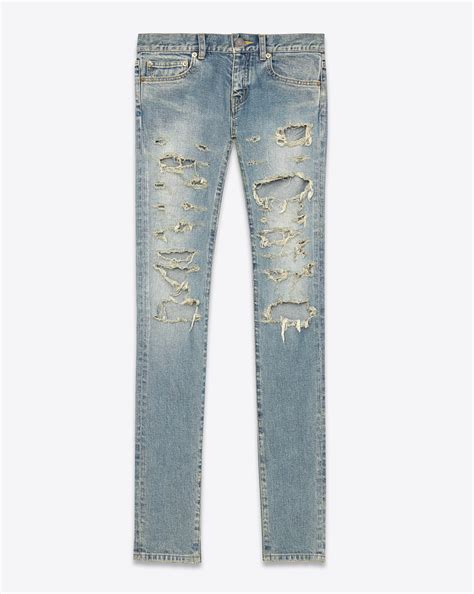 ysl destroyed jeans|ysl denim shorts.